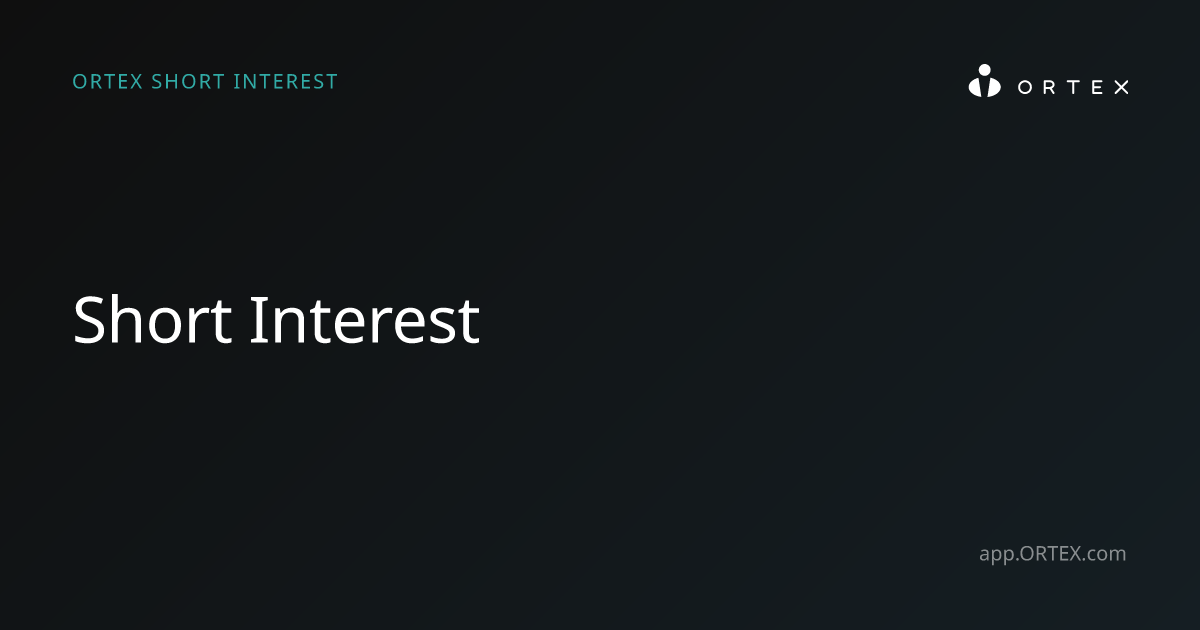 Short Interest - ORTEX